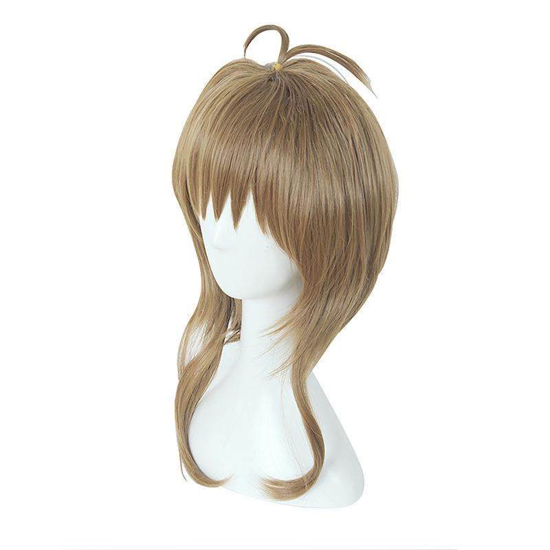 Unique Bargains Women's Wigs 13" Brown with Wig Cap Short Hair With Bangs, 2 of 7