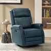 Irene 30.5" Wide Genuine Leather Manual Recliner with Rolled Arms | ARTFUL LIVING DESIGN - 2 of 4