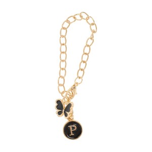 Unique Bargains Butterfly Heart Cup Chain Charm Water Cup Pendant 1 Pc - 1 of 4