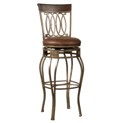 32" Montello Swivel Barstool Bronze/Brown - Hillsdale Furniture