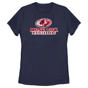 Women's Mossy Oak Red Water Bold Logo T-Shirt - 1 of 4
