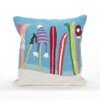 18"x18" Gone Skiing Square Throw Pillow Blue - Liora Manne - image 3 of 4