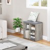 WhizMax Grey Shoe Bench for Storage,Shoe Rack with Sitting Bench,3-Tier Adjustable Shelf for Entryway Hallway Living ROM Bedrom Dormitory - 4 of 4
