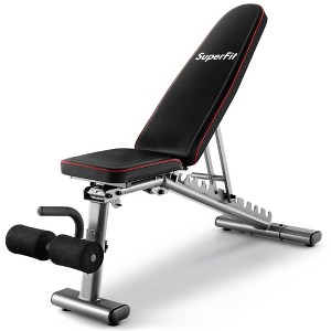 SuperFit Adjustable Weight Bench 660 lbs Heavy Duty Commercial Grade Fitness Workout Gym - 1 of 4