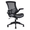 Techni Mobili Stylish Mid-Back Mesh Office Chair with Adjustable Arms, Black - 2 of 4