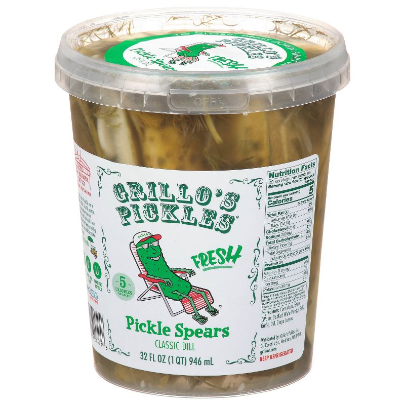 Grillo&#39;s Pickles Italian Dill Spears - 32oz, 5 of 7