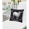 C&F Home 18" x 18" Rustic Farm Sheep Indoor/Outdoor Pillow - 3 of 4