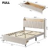 Upholstered Bed Frame with Storage Headboard and Charging Station, Platform Bed Frame with Drawers - 2 of 4