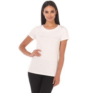 Rekucci Short Sleeve Scoop Neck Stretch T-Shirt for Women - 1 of 3