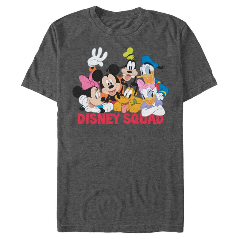 Men's Mickey & Friends Disney Squad Group Shot T-Shirt, 1 of 6