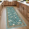 Botanical Print Area Rugs for Living Room Bird Pattern Washable Rug Non-Slip Low-Pile Carpet for Bedroom Dining Room - 2 of 4