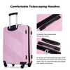 3 Piece Luggage Sets, Lightweight Suitcase With 2 Hooks And 360 Degree Spinner Wheels For Men Women (20in/24in/28in) - 3 of 4