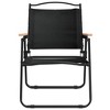 vidaXL Camping Chairs 2 pcs Black 21.3"x21.7"x30.7" Oxford Fabric - 4 of 4