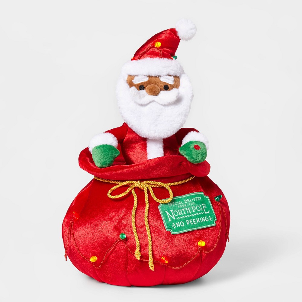 Santa & His Toy Bag Decorative Figurine - Wondershop