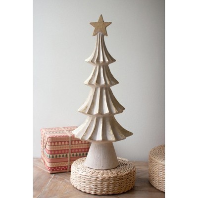 Kalalou Handcrafted Resin Christmas Topiary Set – Festive Home Decoration