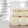 Home Weavers Elegance Essentials 550GSM 100% Cotton Zero Twist Super Absorbent Bath Towel Set - 2 of 4