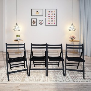 SKRAN Furniture Set Slatted Wood Folding Special Event Chair, Foldable Style Patio Dining Chairs for Kitchen, Balcony and patio - 1 of 4