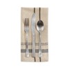 Design Imports  French Stripe Napkin Set 6 Piece, Taupe/Black, 20X20" - 3 of 4