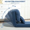 CAVINAS Polyester Convertible Lazy Sofa Chair,Folding Upholstered Lounge Chair with Adjustable Backrest,Modern Sofa Chair for Living Room - 4 of 4