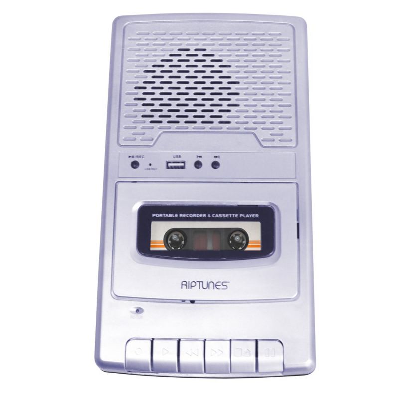 Riptunes Cassette Player and Recorder, USB Playback, Converts Cassette to USB, 2 of 4