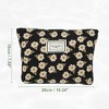 Unique Bargains Corduroy Flower Floral Makeup Bags and Organizers 1 Pc - 4 of 4