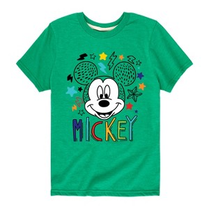 Boys' - Disney - Mickey Sketch Pattern Short Sleeve Graphic T-Shirt - 1 of 4