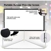 Pyle 100" Outdoor Projector Screen with Frame Stand PRJTPOTS101 - 16:9 Aspect Ratio - 4 of 4