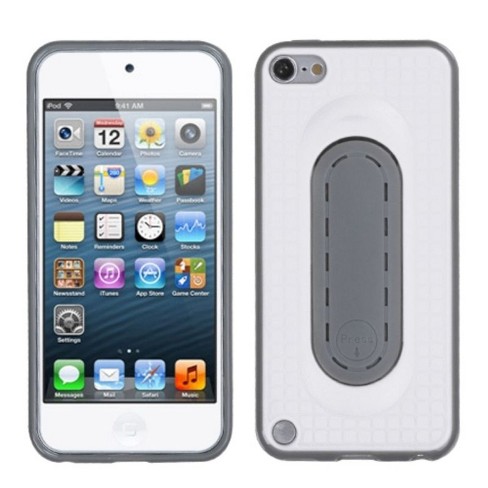 Mybat For Apple Ipod Touch 5th Gen 6th Gen White Gray Checker Candy Case W Stand Target