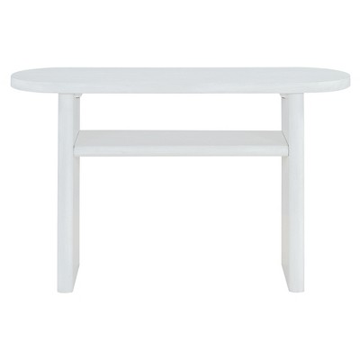 PDTEND 47.8" Elegant Minimalist Console Table with Rounded Edges and Sturdy Shelf Design for Entryway, Living Room
