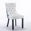 NicBex  Set of 2 High-end Tufted Solid Wood Dining Chairs,PU and Velvet Upholstered Armless Chairs for Kitchen,Living Room - 4 of 4
