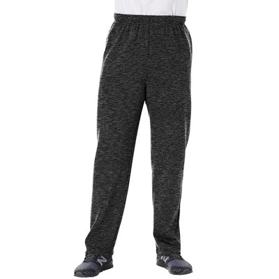 Kingsize Men's Big & Tall Fleece Open-bottom Sweatpants - 9xl, Black ...