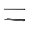 SEVOBAL Utility Storage Shelves Matt Grey Floating Shelf Recessed Design for Maximized Living Space and Modern Decor, Gray, 31.5"*9.8"*1.5" - 3 of 4