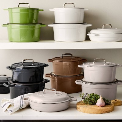 Cobblestone Enameled Cast Iron 7 QT Dutch Oven with Lid