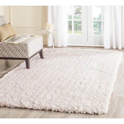 Shag SG267 Hand Tufted Area Rug - Ivory - 6'x9' - Safavieh.