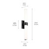 Elan Lighting Izza 1 - Light Vanity in  Matte Black - 4 of 4