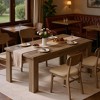 GustoWave 63" Wood Farmhouse Dining Table, for 4-6,Regular Tabletop - 2 of 4
