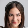Unique Bargains Women's Double Strands Synthetic Hair Plaited Headband with Teeth 0.67 inch Wide 1 Pc - 2 of 4