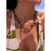 Plated Fidget Pendant Necklaces for Women - HTUTWOO™ Cubic Zirconia Crystal Daisy Flower Windmill Heart Gold Rotating Necklace - 4 of 4