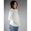 Jess by Meiko Women''s Ruffle Collar Cable Knit Cardigan - 3 of 4