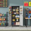 71" Metal Garage Storage Cabinet with Wheels - Heavy-Duty Tool Storage Cabinet for Home, Office, School,  Gray - 2 of 4