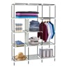 SEVOBAL 67" Portable Closet Wardrobe Armoires Storage Organizer Rack Shelves Cover for Hanging Clothes Quick and Easy to Assembly, Beige, 53"*25"*11" - 4 of 4
