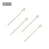 Unique Bargains DIY Craft Necklaces Bracelets Earrings Jewelry Making Iron 21 Gauge Eye Pins 500 Pcs - 3 of 4