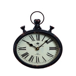 VIP Metal 9.5 in. Black Classic Wall Clock - 1 of 4