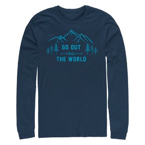 Men's Lost Gods Go Out Into the World Long Sleeve Shirt - 1 of 4