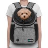 PetAmi Dog Front Carrier Backpack, Adjustable Pet Cat Puppy Chest Carrying Bag, Ventilated Hiking Camping Travel - 2 of 4