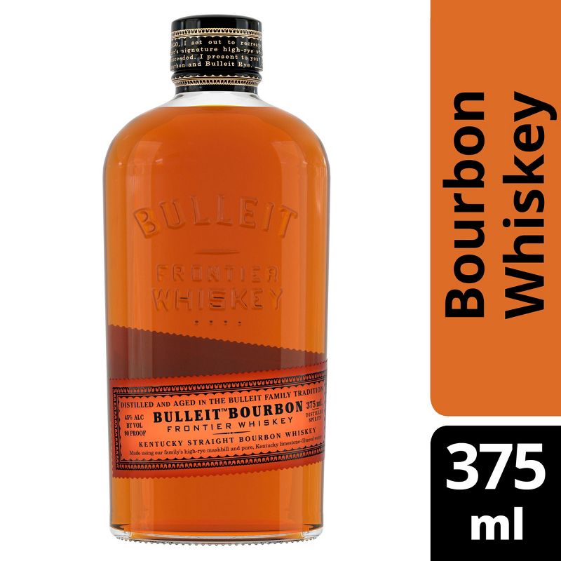 Bulleit Bourbon Whiskey - 375ml Bottle, 1 of 8