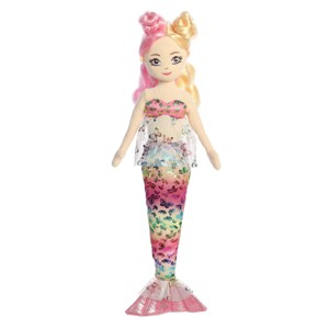 Aurora Large Flutter Fashion Sparkles Dulcinea Sea Sparkles Enchanting Stuffed Doll Pink 17.5" - 1 of 4