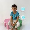 Ola! Otter Oversized Kids’ T-Shirt – Frog & Lotus Blue | Relaxed Fit Cotton Tee for Toddlers & Boys & Girls - 3 of 4