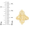 10k Yellow Gold 21.6mm Oval Diamond Cut Openwork Filigree Ring - 4 of 4