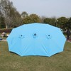 Sevobal Patio Umbrellas Large Double-Sided Rectangular Outdoor Twin Patio Market Umbrella With Light And Base, Blue, 180"*180"*80.4" - 2 of 4